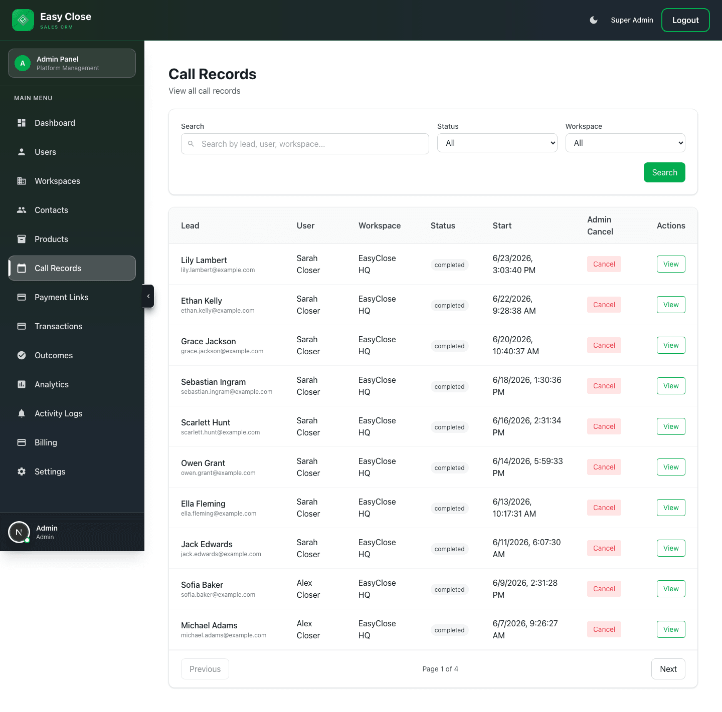 Closeum product screen 2