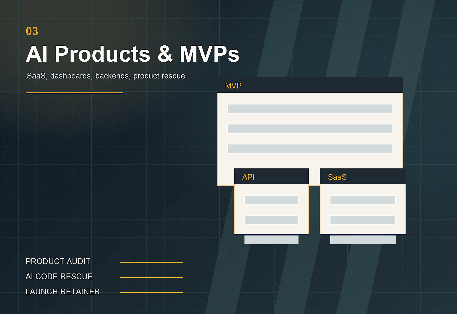 AI Products & MVPs service visual
