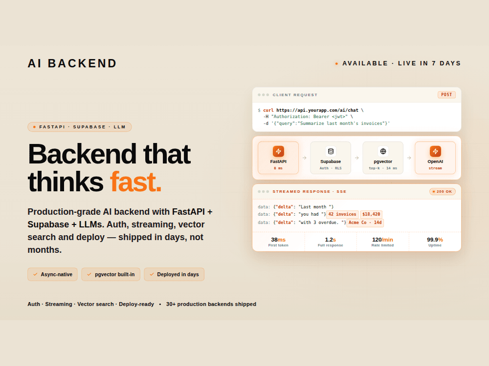 AI Backend Layer case study preview