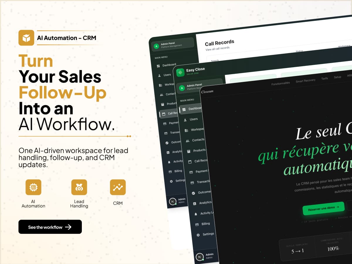 Closeum product interface
